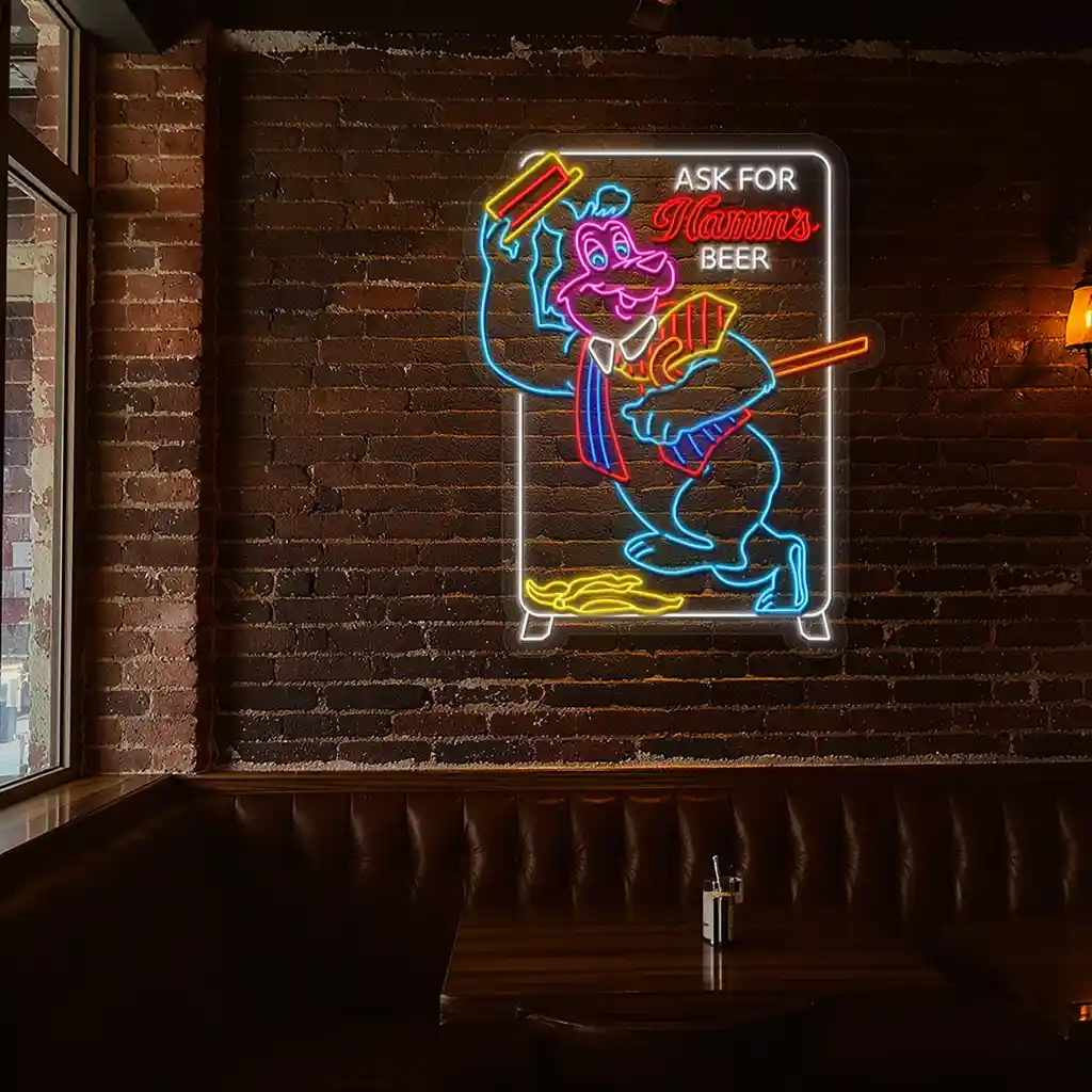 vibrant neon sign design for hamms beer retro aesthetic charm top rated vibrant neon sign design for hamms beer retro aesthetic charm top rated