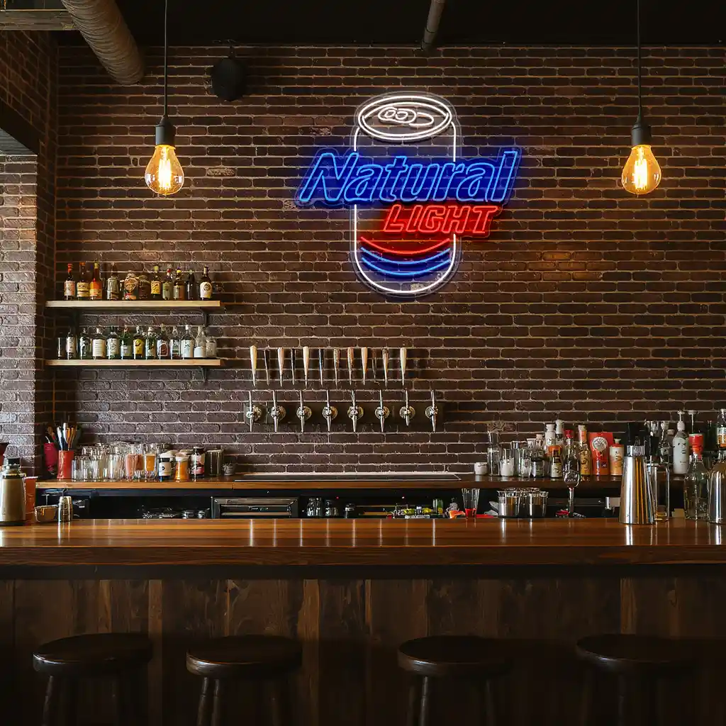 vibrant neon sign design for natural light beer decor ideas high quality vibrant neon sign design for natural light beer decor ideas high quality