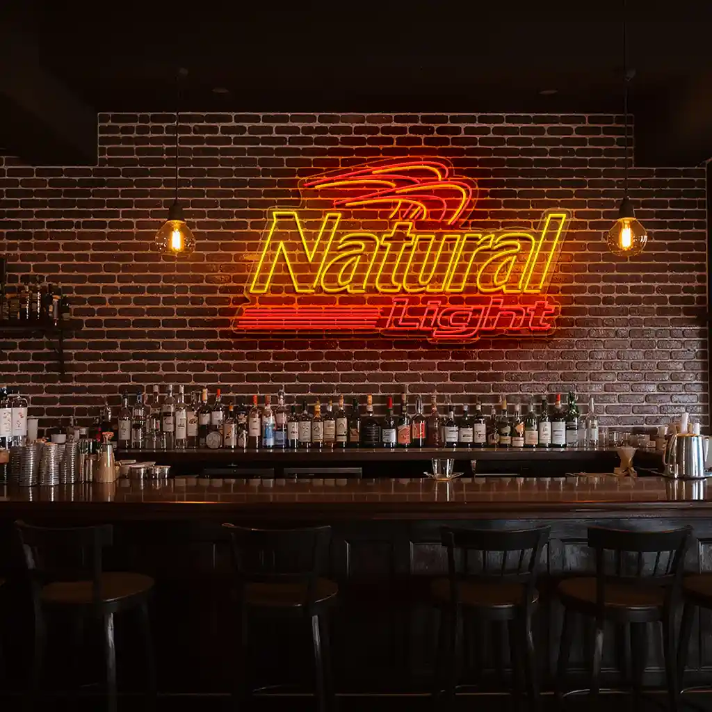 vibrant neon sign design for natural light beer enthusiasts latest model vibrant neon sign design for natural light beer enthusiasts latest model