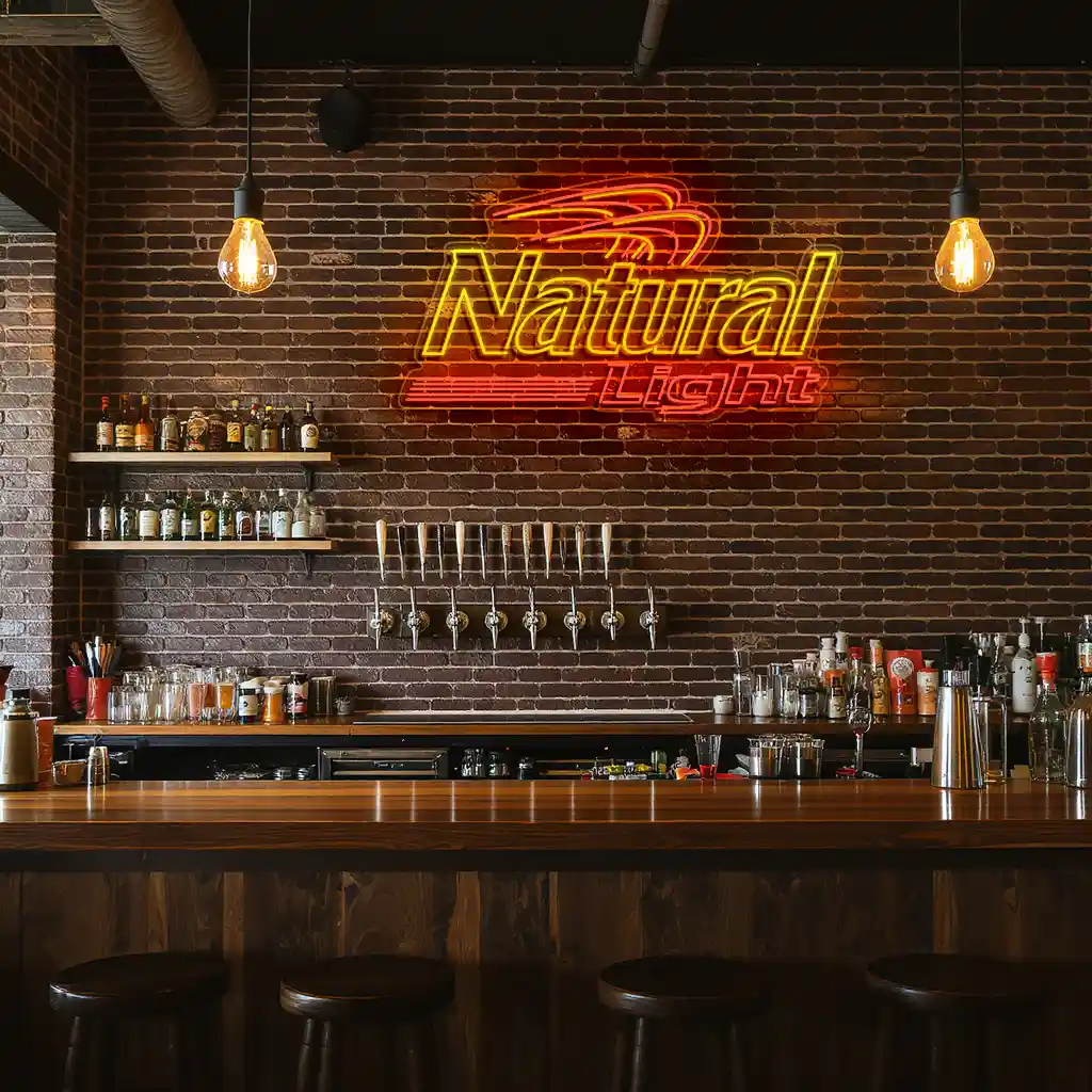 vibrant neon sign design for natural light beer enthusiasts top rated vibrant neon sign design for natural light beer enthusiasts top rated