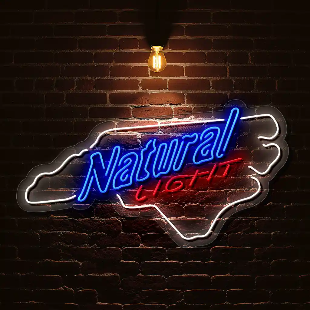 vibrant neon sign design inspired by north carolinas shape best selling vibrant neon sign design inspired by north carolinas shape best selling