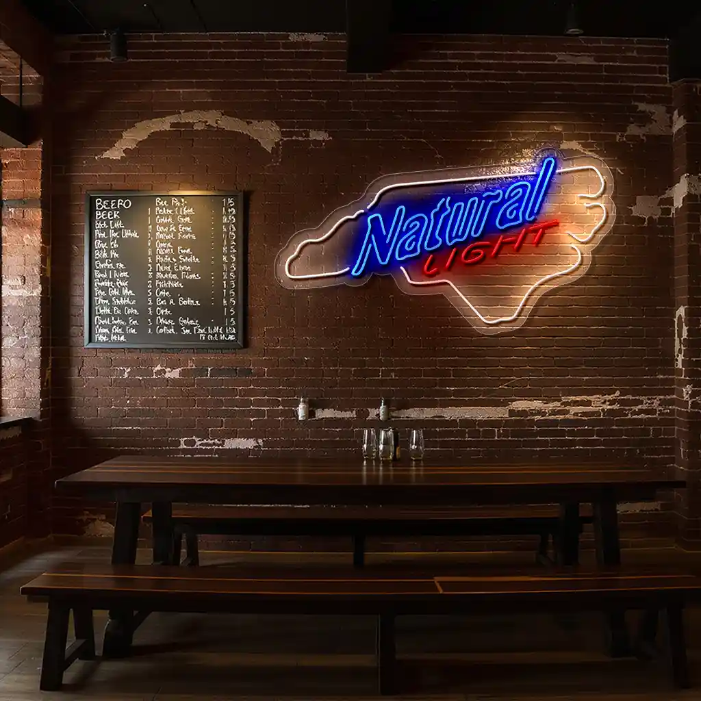 vibrant neon sign design inspired by north carolinas shape latest model vibrant neon sign design inspired by north carolinas shape latest model