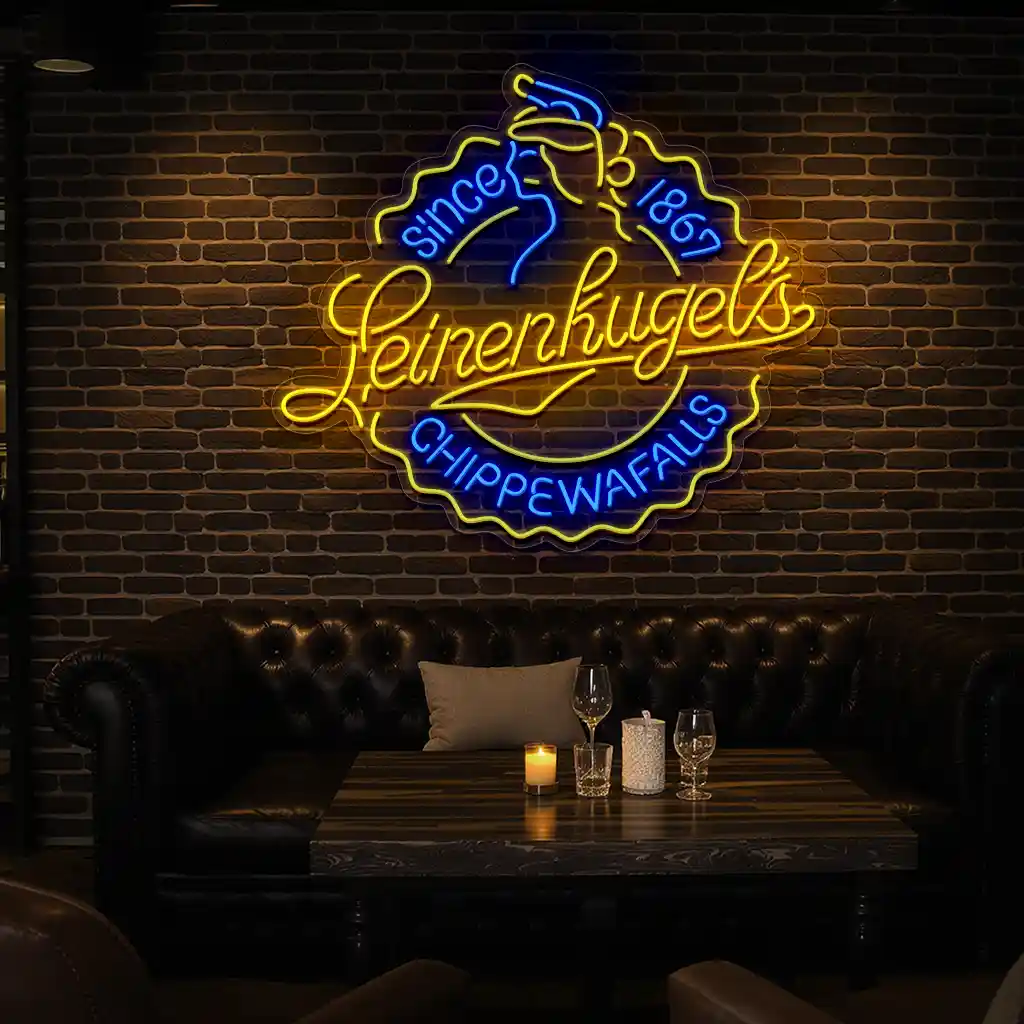 vibrant neon sign design leinenkugels historic chippewa falls high quality vibrant neon sign design leinenkugels historic chippewa falls high quality