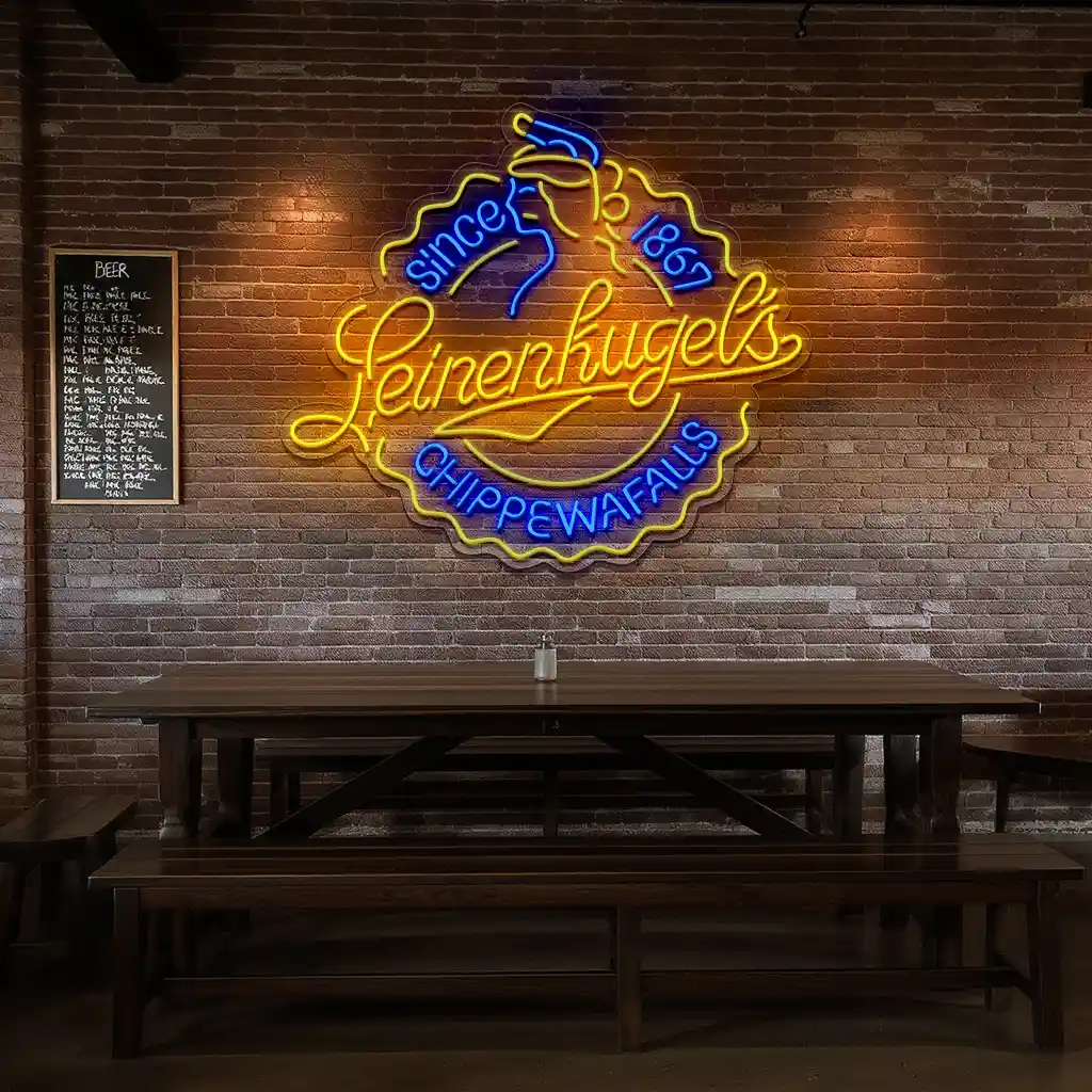 vibrant neon sign design leinenkugels historic chippewa falls latest model vibrant neon sign design leinenkugels historic chippewa falls latest model