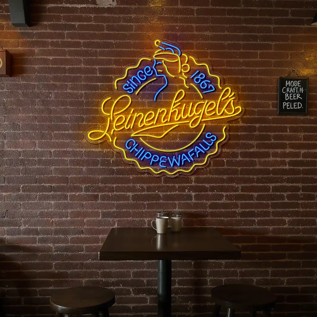 vibrant neon sign design leinenkugels historic chippewa falls new arrival vibrant neon sign design leinenkugels historic chippewa falls new arrival
