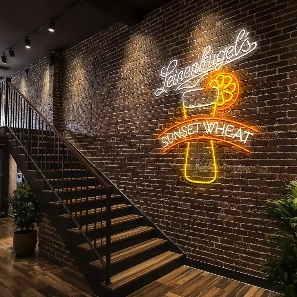 vibrant neon sign design leinenkugels sunset wheat style new arrival vibrant neon sign design leinenkugels sunset wheat style new arrival
