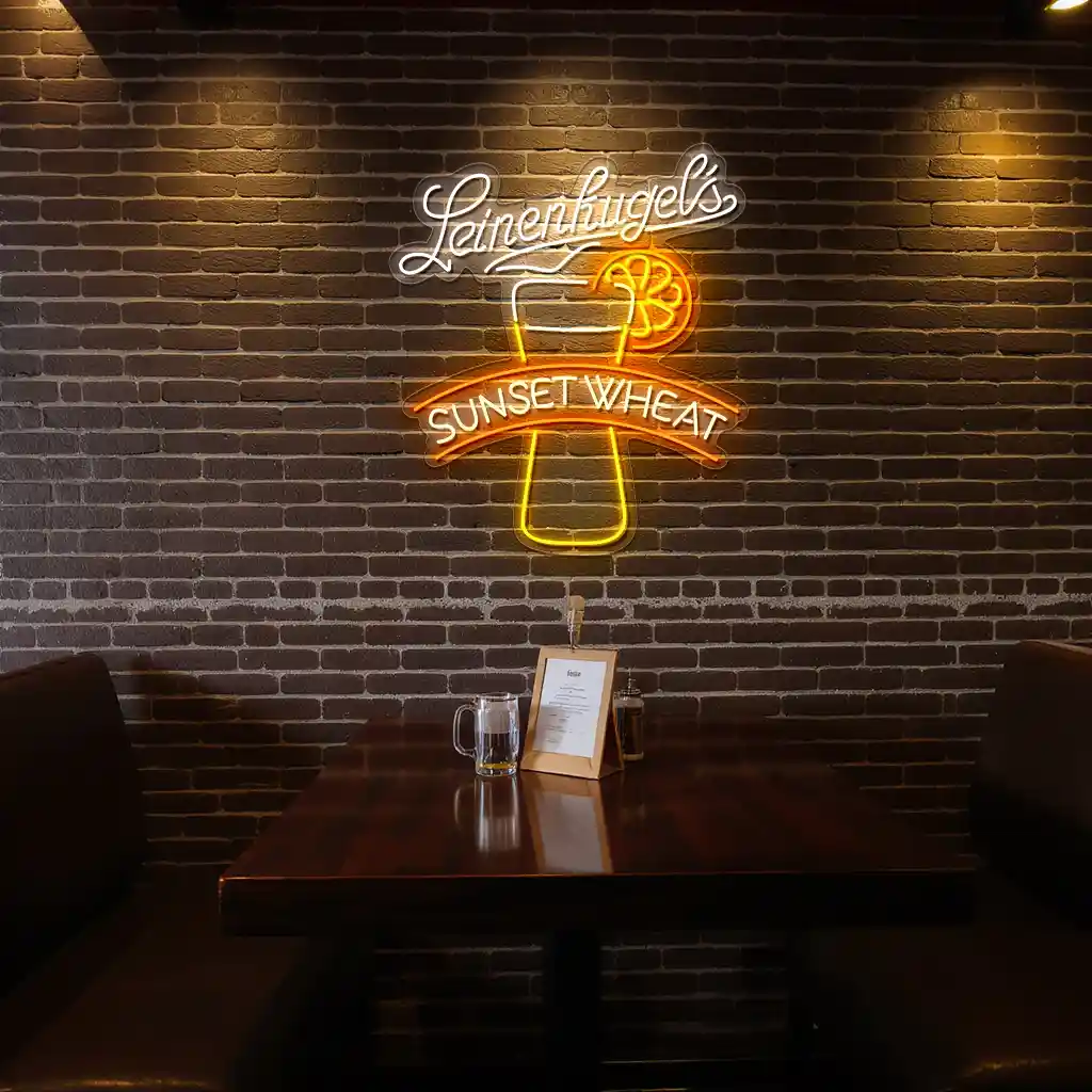 vibrant neon sign design leinenkugels sunset wheat style top rated vibrant neon sign design leinenkugels sunset wheat style top rated
