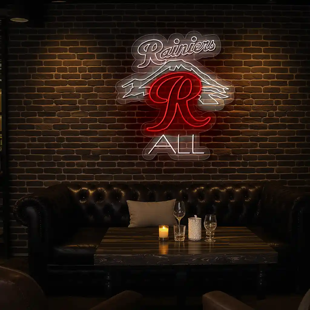 vibrant neon sign design rainiers r led wall art decor premium grade vibrant neon sign design rainiers r led wall art decor premium grade