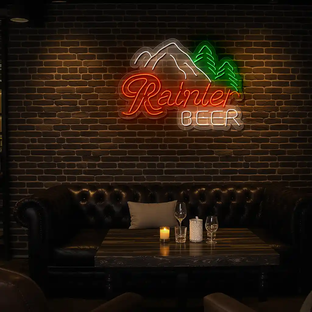 vibrant neon sign designs rainier beer and nature inspired art premium grade vibrant neon sign designs rainier beer and nature inspired art premium grade
