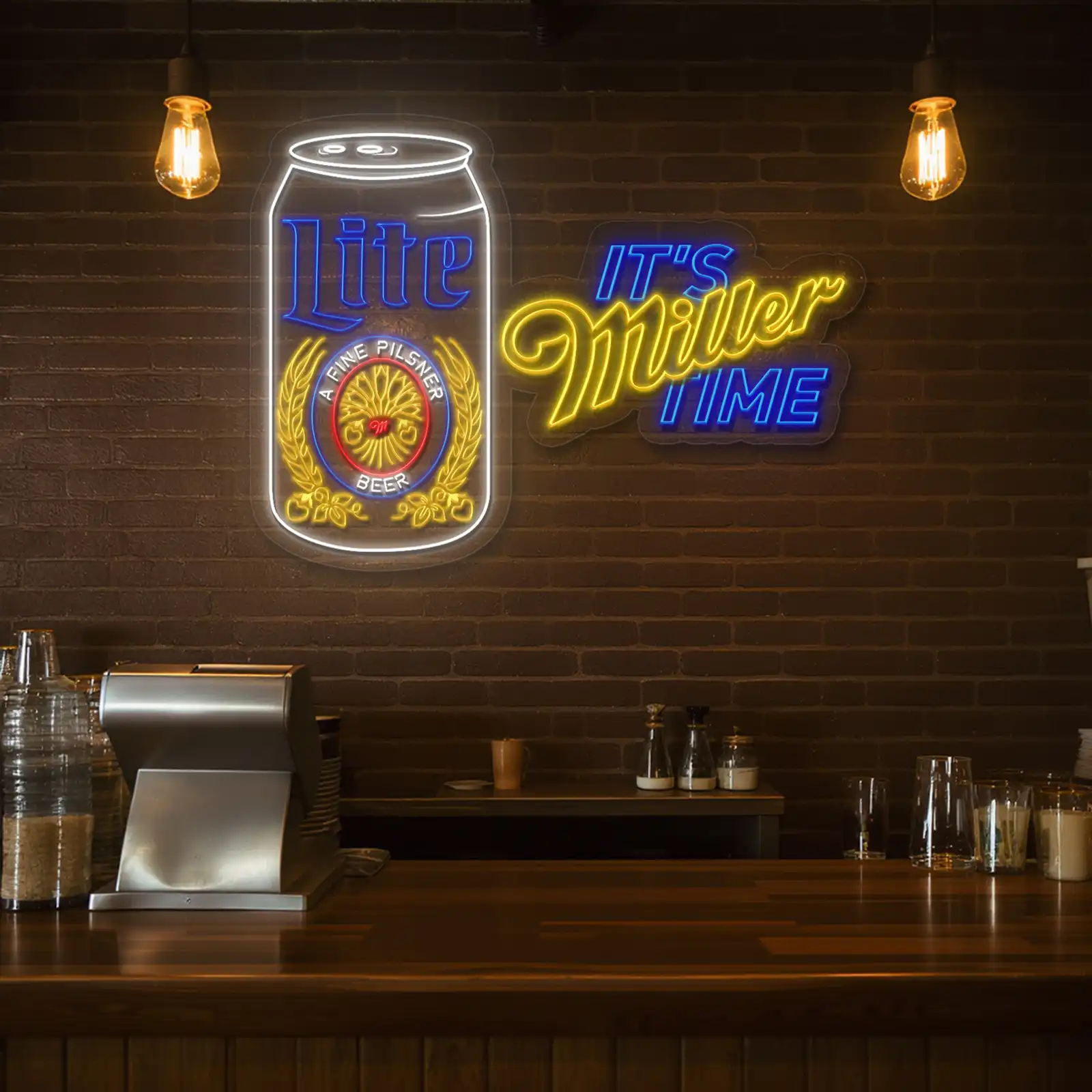 vibrant neon signs celebrate miller lite with style and elegance fashion forward vibrant neon signs celebrate miller lite with style and elegance fashion forward