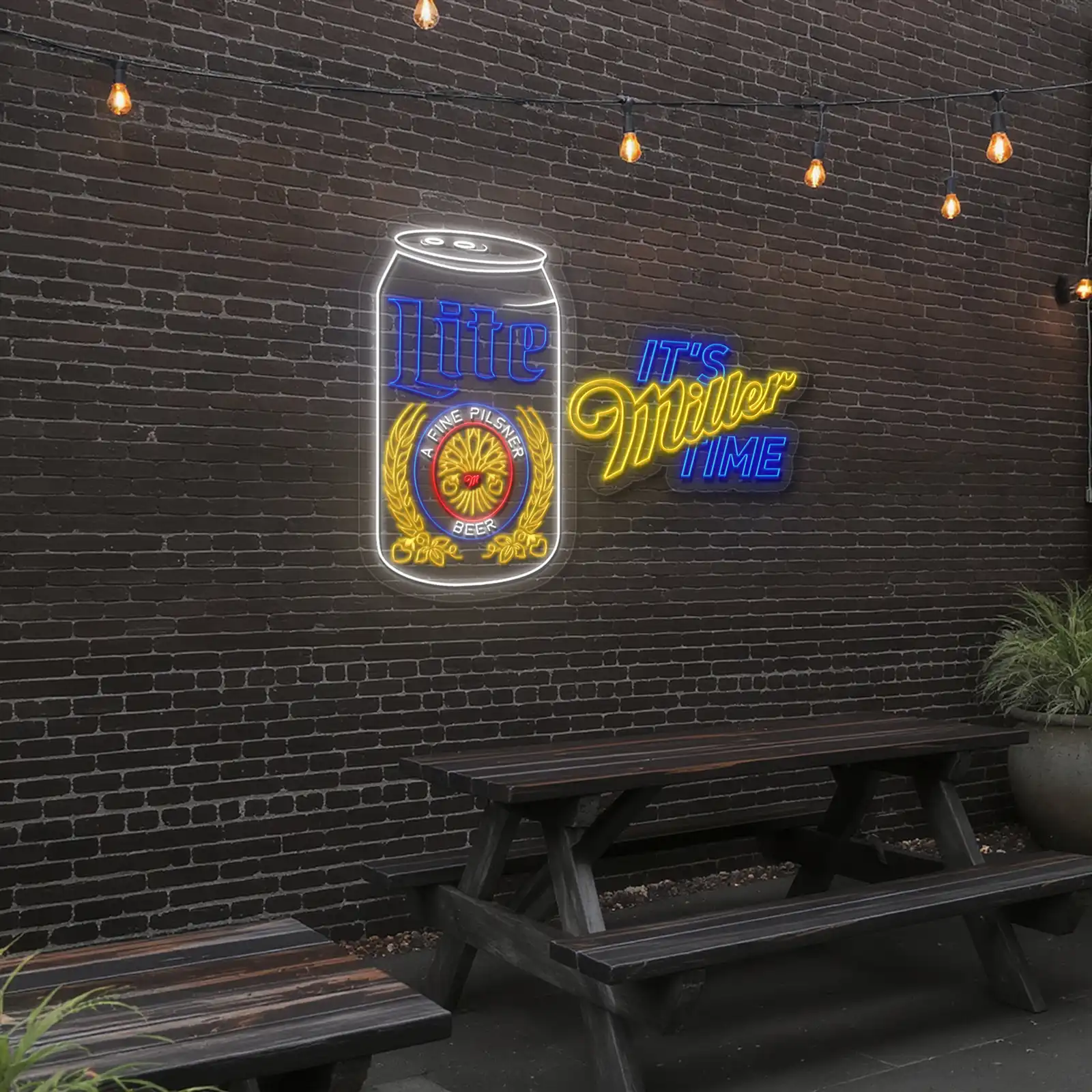 vibrant neon signs celebrate miller lite with style and elegance new arrival vibrant neon signs celebrate miller lite with style and elegance new arrival