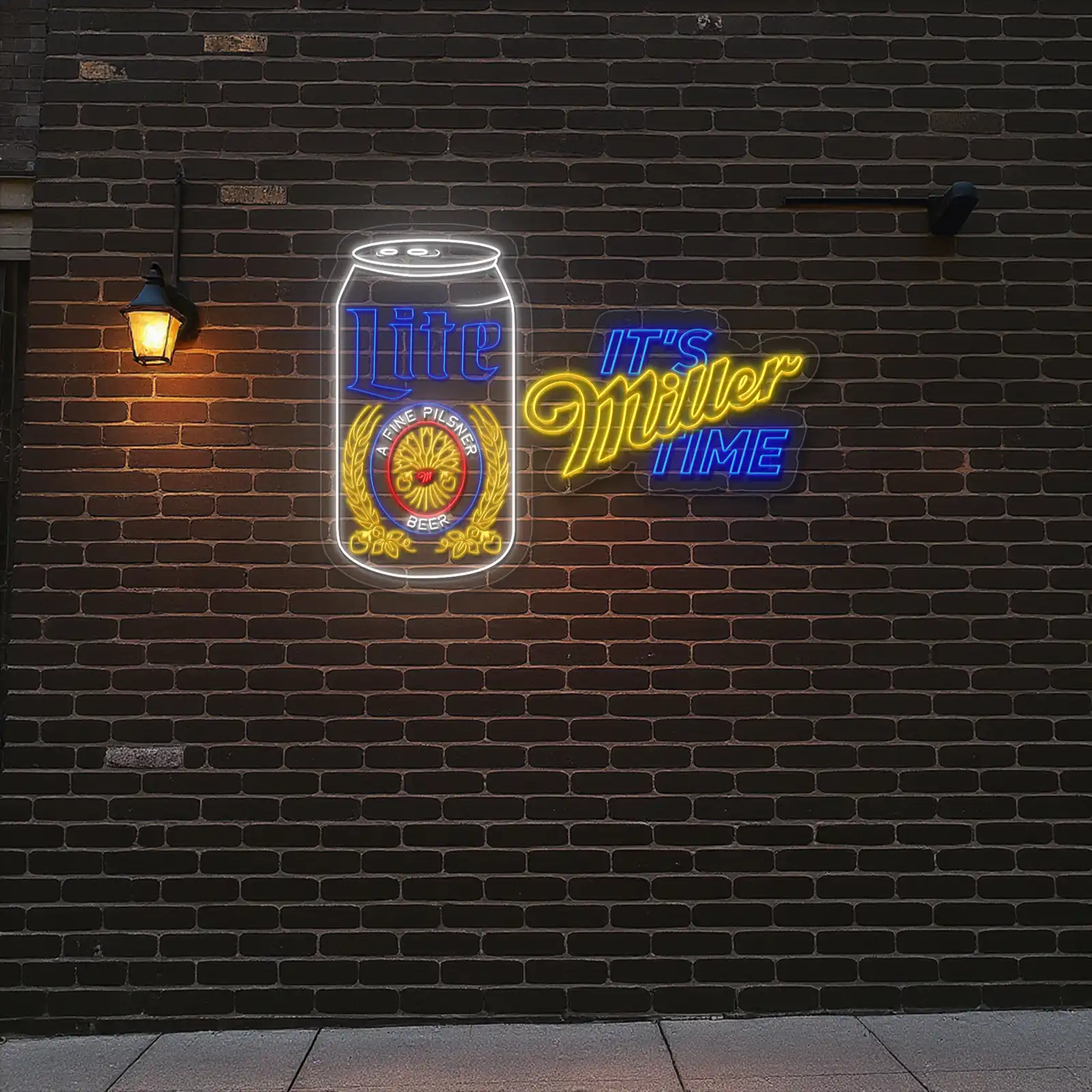 vibrant neon signs celebrate miller lite with style and elegance premium grade vibrant neon signs celebrate miller lite with style and elegance premium grade