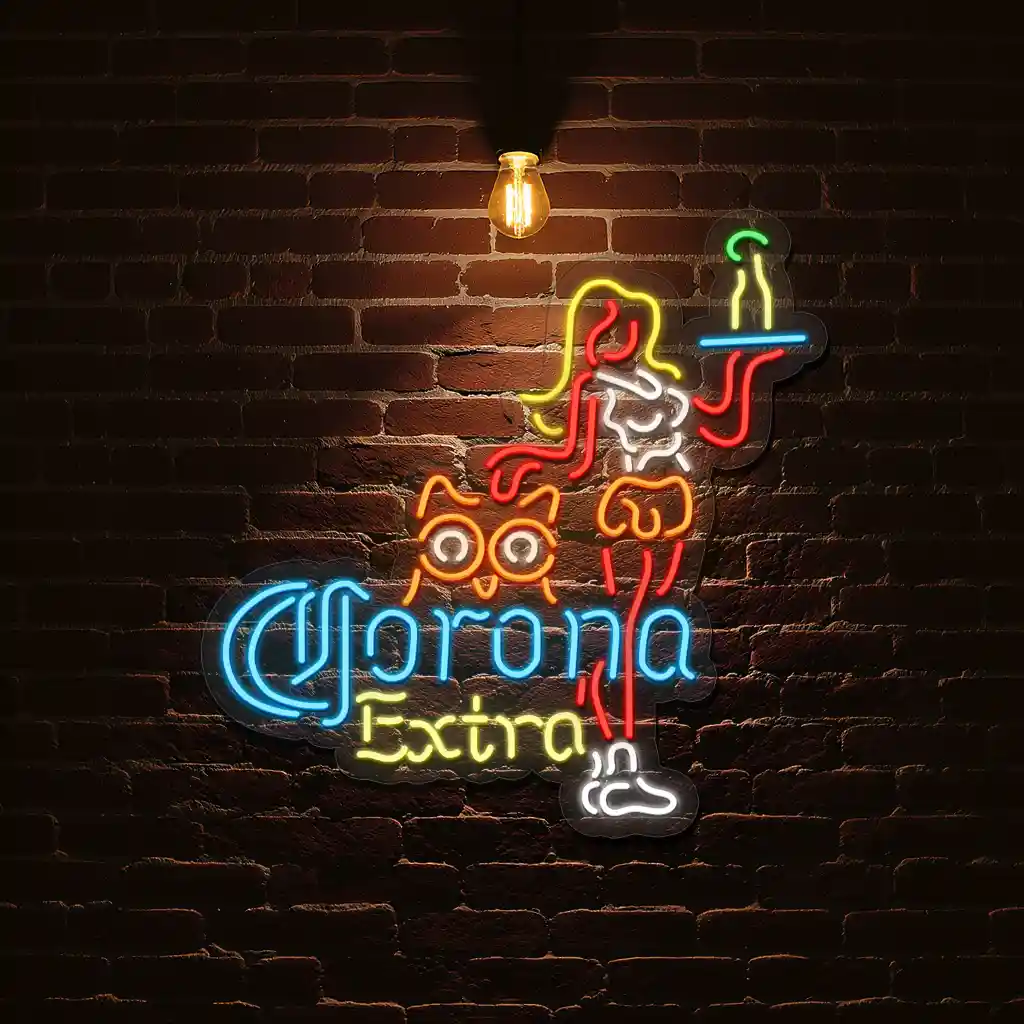 vibrant neon signs corona extra and owl bar art design 1 vibrant neon signs corona extra and owl bar art design 1