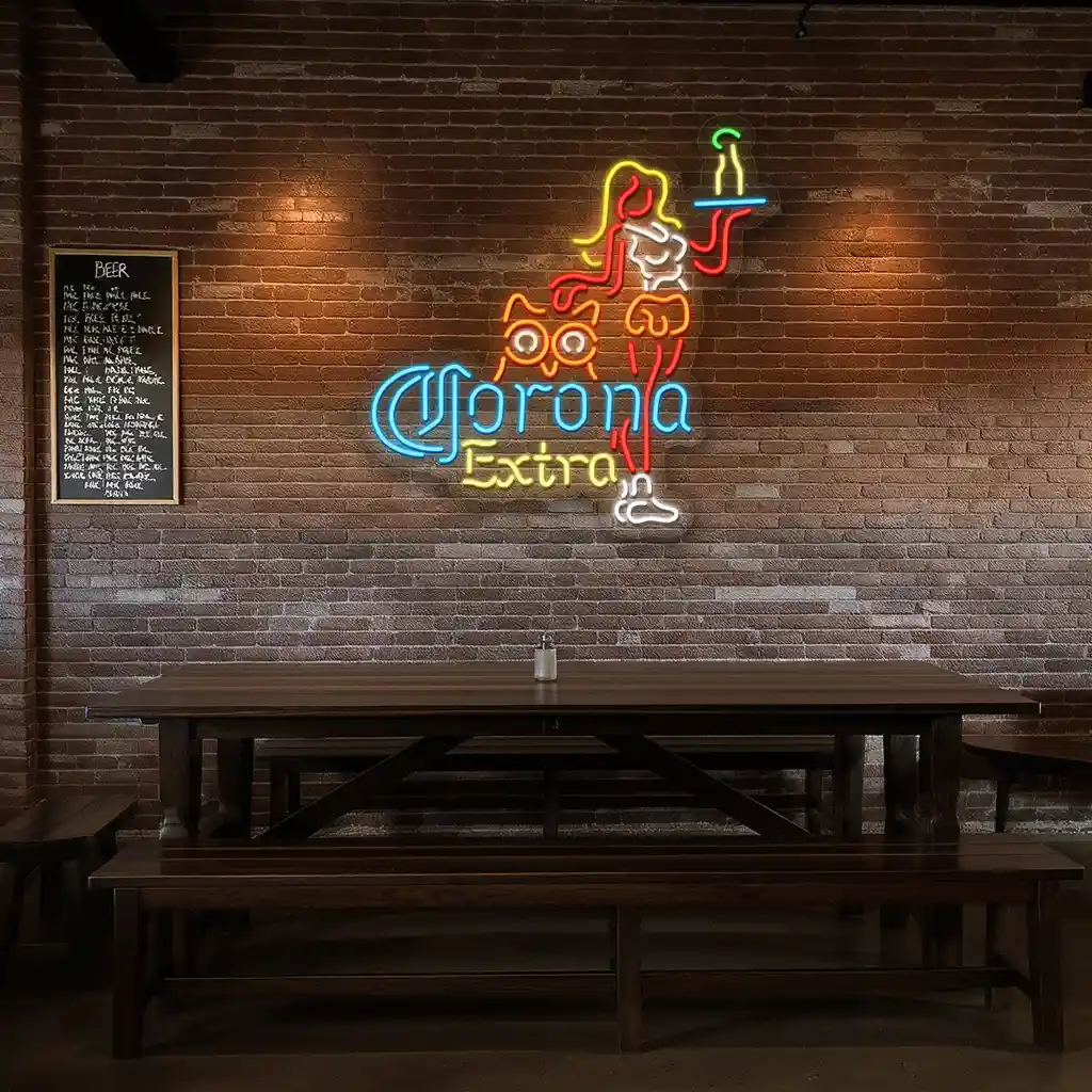 vibrant neon signs corona extra and owl bar art design 3 vibrant neon signs corona extra and owl bar art design 3
