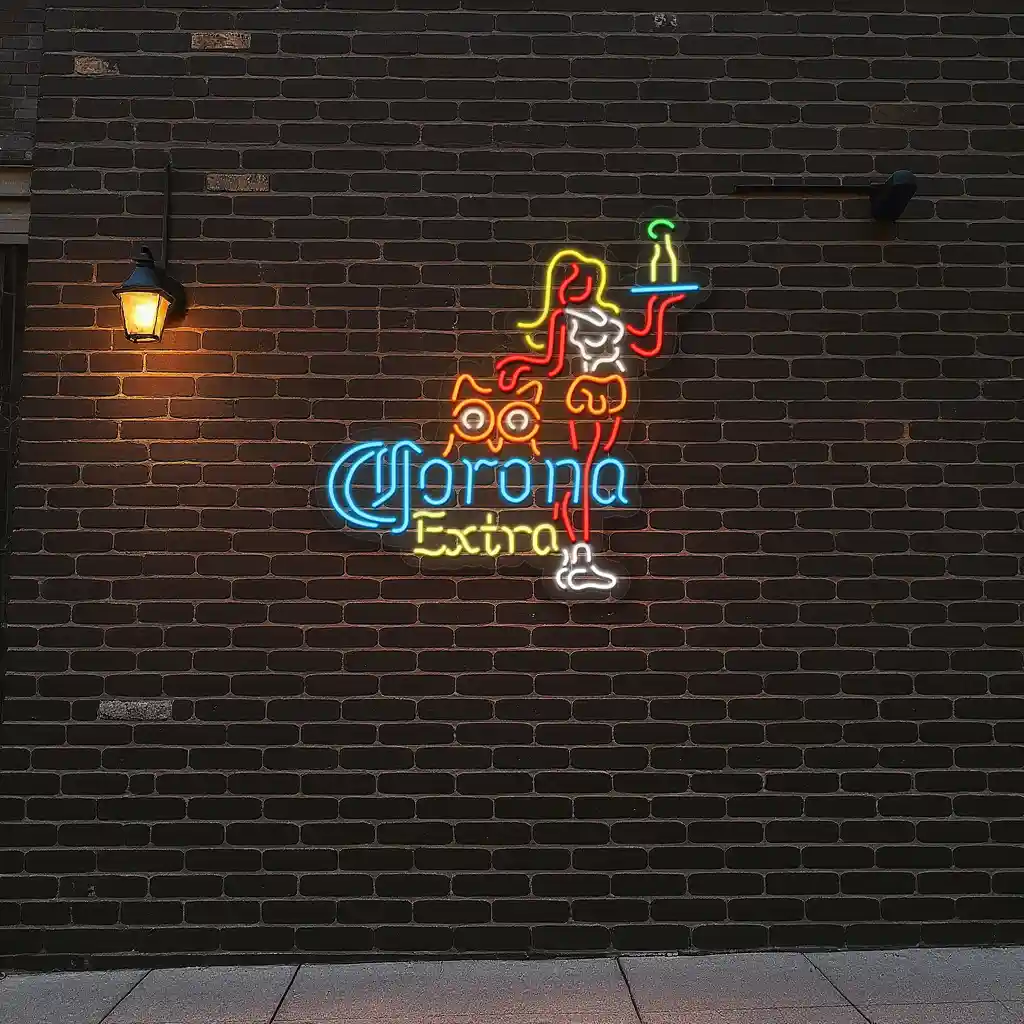 vibrant neon signs corona extra and owl bar art design 5 vibrant neon signs corona extra and owl bar art design 5