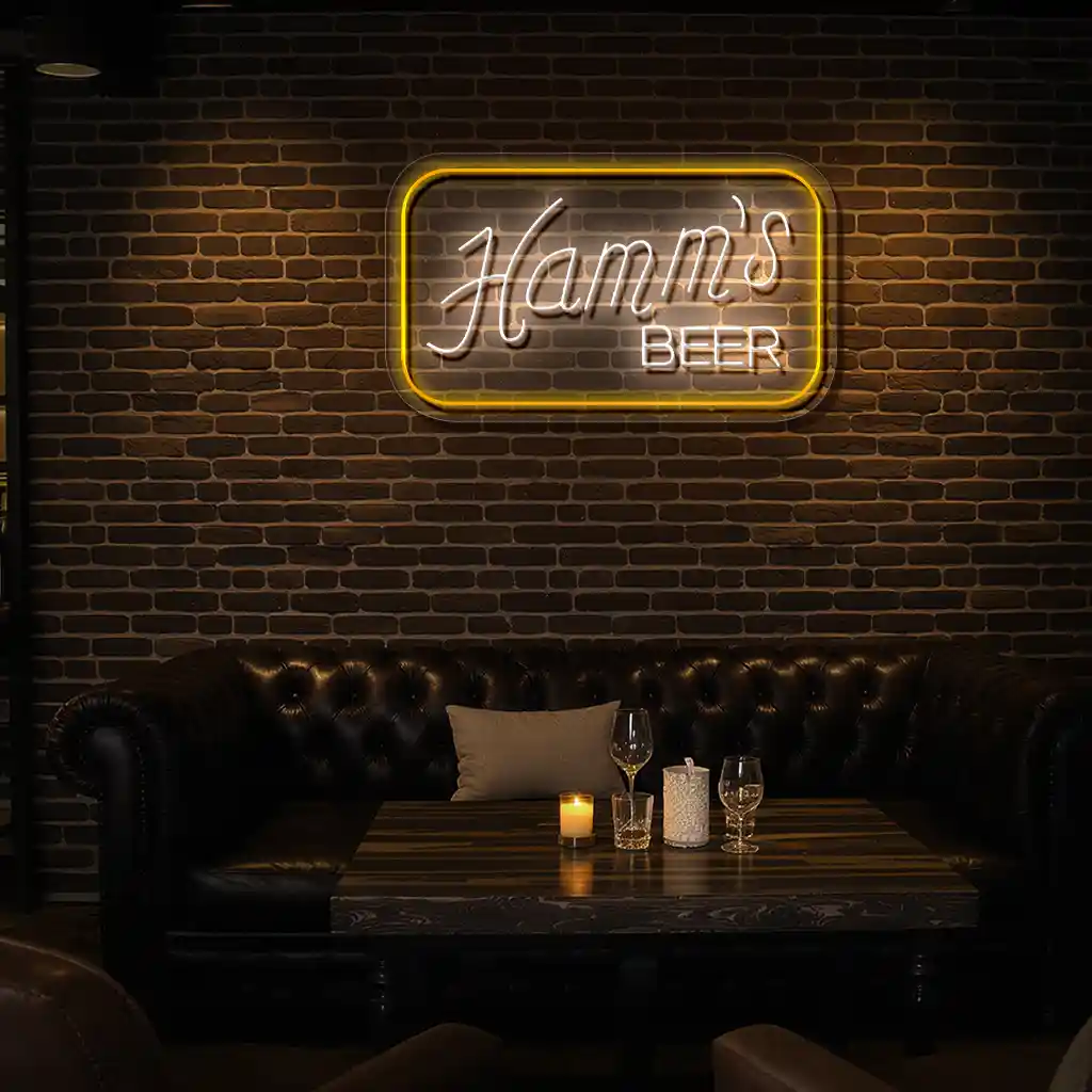 vibrant neon signs hamms beer sign for retro bar decor premium grade vibrant neon signs hamms beer sign for retro bar decor premium grade