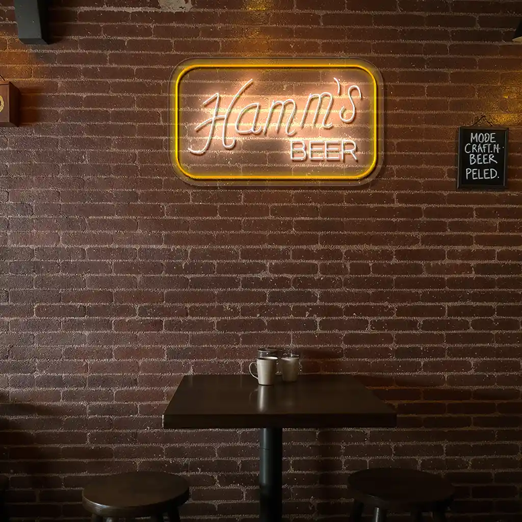 vibrant neon signs hamms beer sign for retro bar decor trendy vibrant neon signs hamms beer sign for retro bar decor trendy