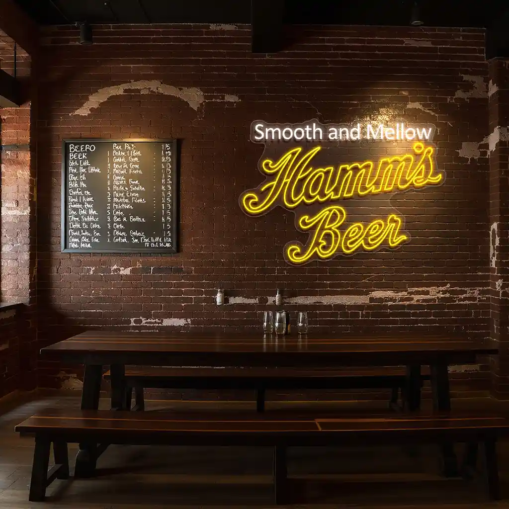 vibrant neon signs hamms beer smooth and mellow design high quality vibrant neon signs hamms beer smooth and mellow design high quality