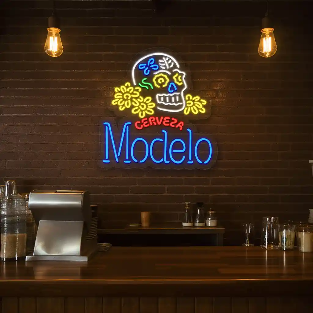 vibrant neon signs unique sugar skull design for any venue fashion forward vibrant neon signs unique sugar skull design for any venue fashion forward