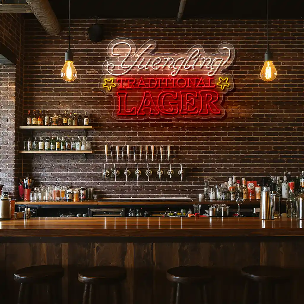 vibrant neon yuengling lager sign for your home bar decor high quality vibrant neon yuengling lager sign for your home bar decor high quality