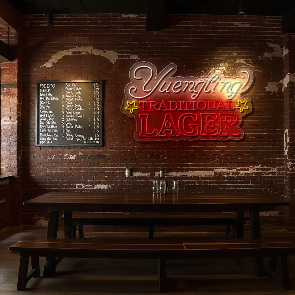 vibrant neon yuengling lager sign for your home bar decor latest model vibrant neon yuengling lager sign for your home bar decor latest model