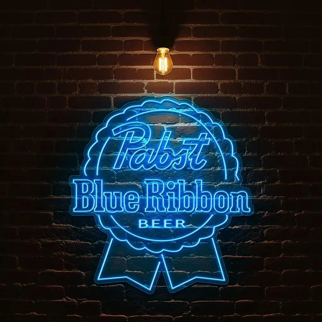 vibrant pabst blue ribbon neon sign for beer lovers and collectors best selling vibrant pabst blue ribbon neon sign for beer lovers and collectors best selling