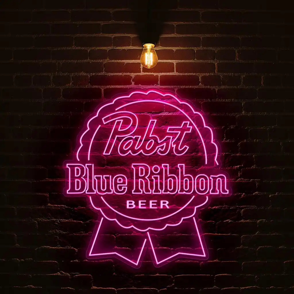 vibrant pabst blue ribbon neon sign for beer lovers and collectors latest model vibrant pabst blue ribbon neon sign for beer lovers and collectors latest model