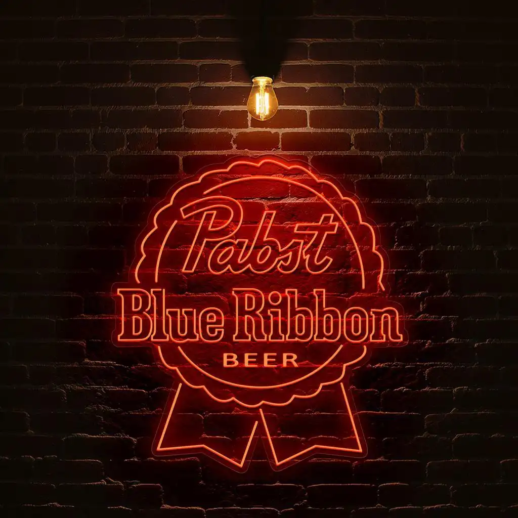 vibrant pabst blue ribbon neon sign for beer lovers and collectors new arrival vibrant pabst blue ribbon neon sign for beer lovers and collectors new arrival
