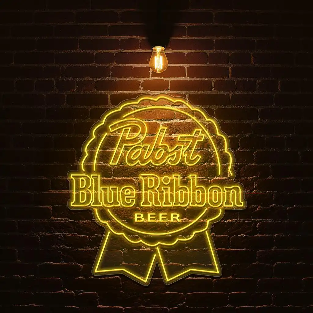 vibrant pabst blue ribbon neon sign for beer lovers and collectors top rated vibrant pabst blue ribbon neon sign for beer lovers and collectors top rated