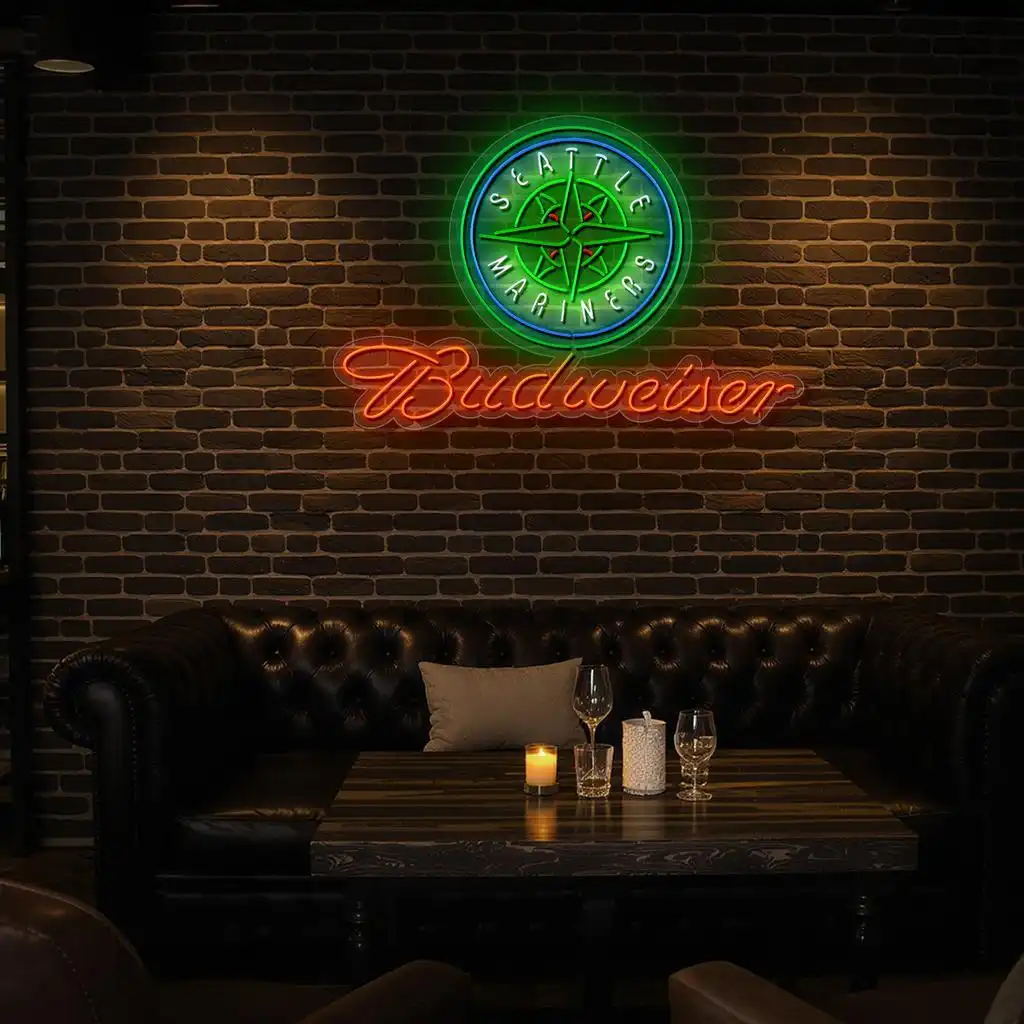 vibrant seattle mariners neon sign art for sports bar decoration premium grade vibrant seattle mariners neon sign art for sports bar decoration premium grade