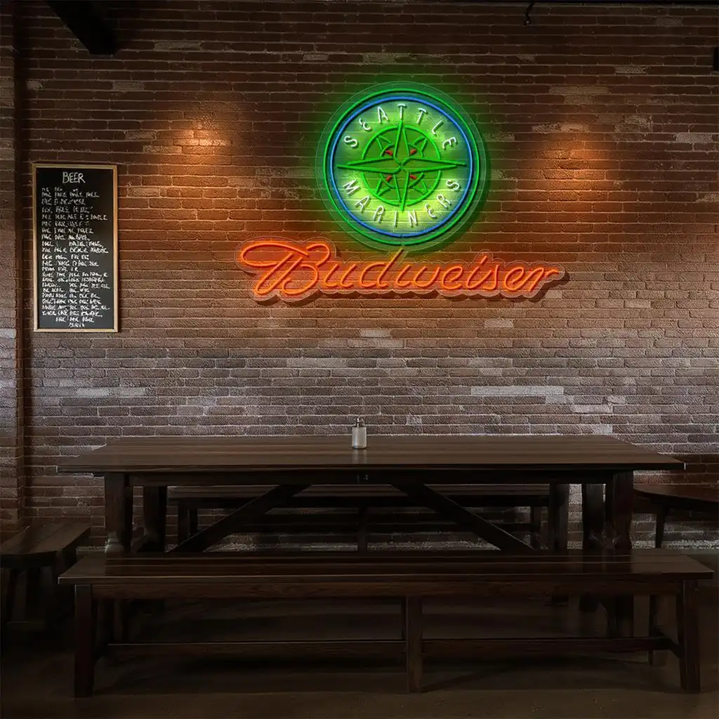 vibrant seattle mariners neon sign art for sports bar decoration top rated vibrant seattle mariners neon sign art for sports bar decoration top rated