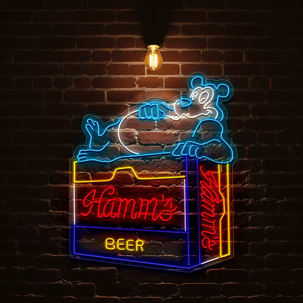 vintage hamms bear neon sign perfect retro bar decor best selling vintage hamms bear neon sign perfect retro bar decor best selling