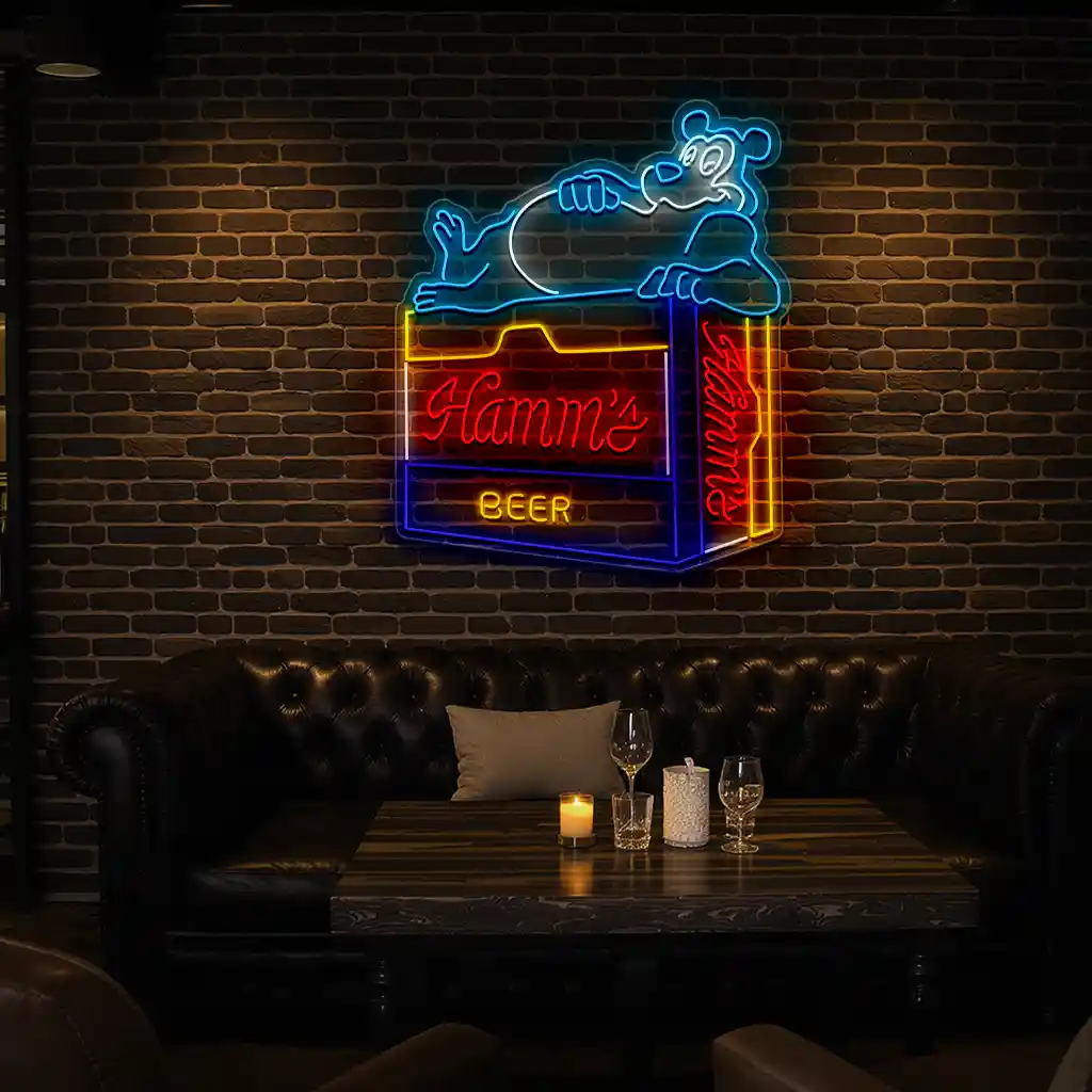 vintage hamms bear neon sign perfect retro bar decor fashion forward vintage hamms bear neon sign perfect retro bar decor fashion forward
