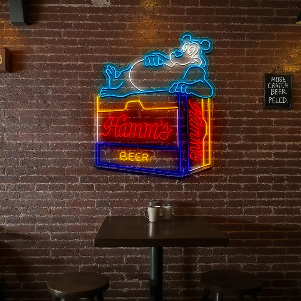 vintage hamms bear neon sign perfect retro bar decor high quality vintage hamms bear neon sign perfect retro bar decor high quality