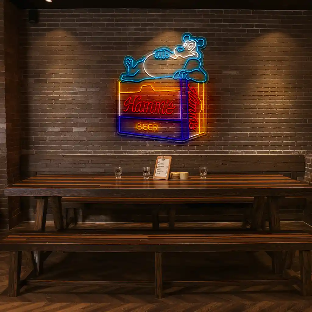 vintage hamms bear neon sign perfect retro bar decor new arrival vintage hamms bear neon sign perfect retro bar decor new arrival