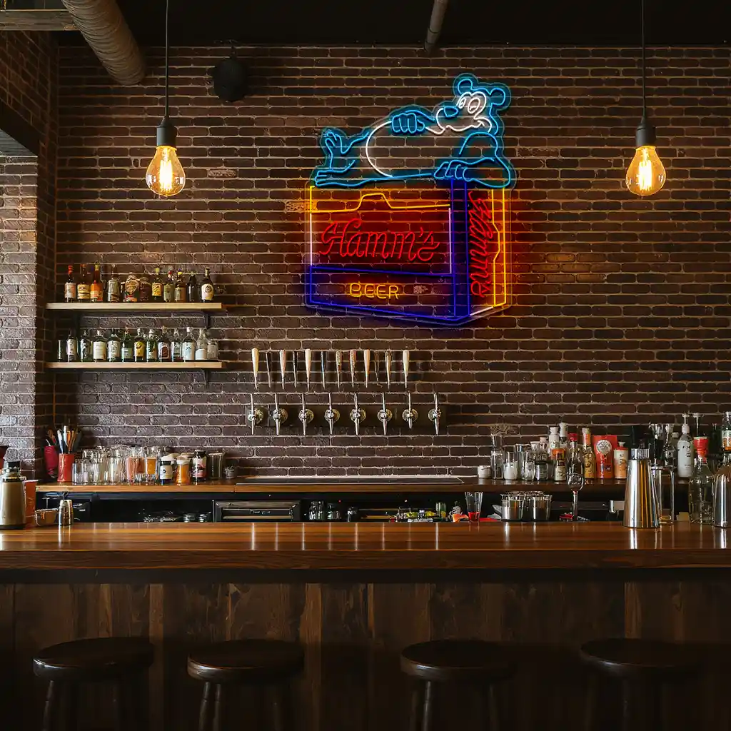 vintage hamms bear neon sign perfect retro bar decor premium grade vintage hamms bear neon sign perfect retro bar decor premium grade