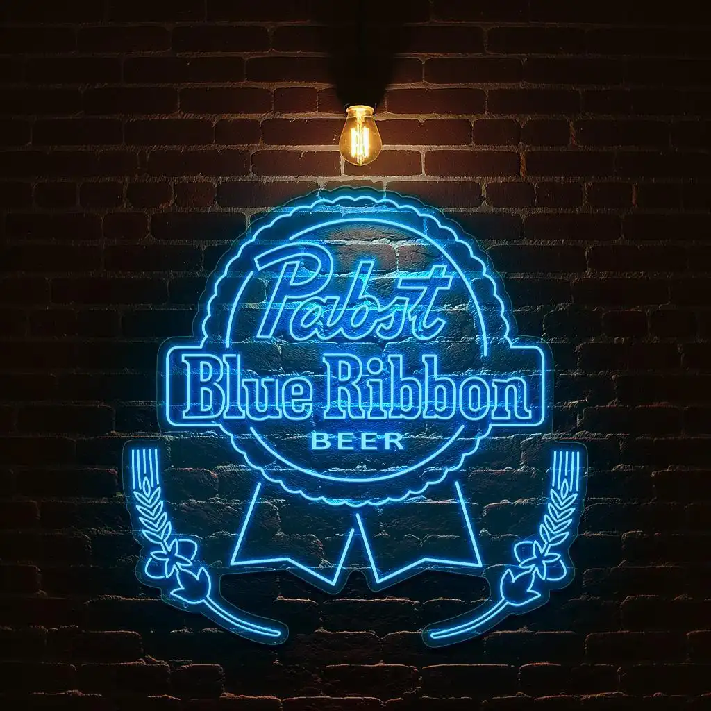 vintage neon pabst blue ribbon beer sign for home bar decor best selling vintage neon pabst blue ribbon beer sign for home bar decor best selling