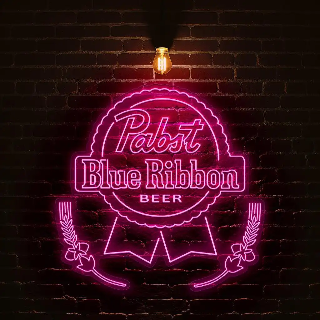 vintage neon pabst blue ribbon beer sign for home bar decor latest model vintage neon pabst blue ribbon beer sign for home bar decor latest model