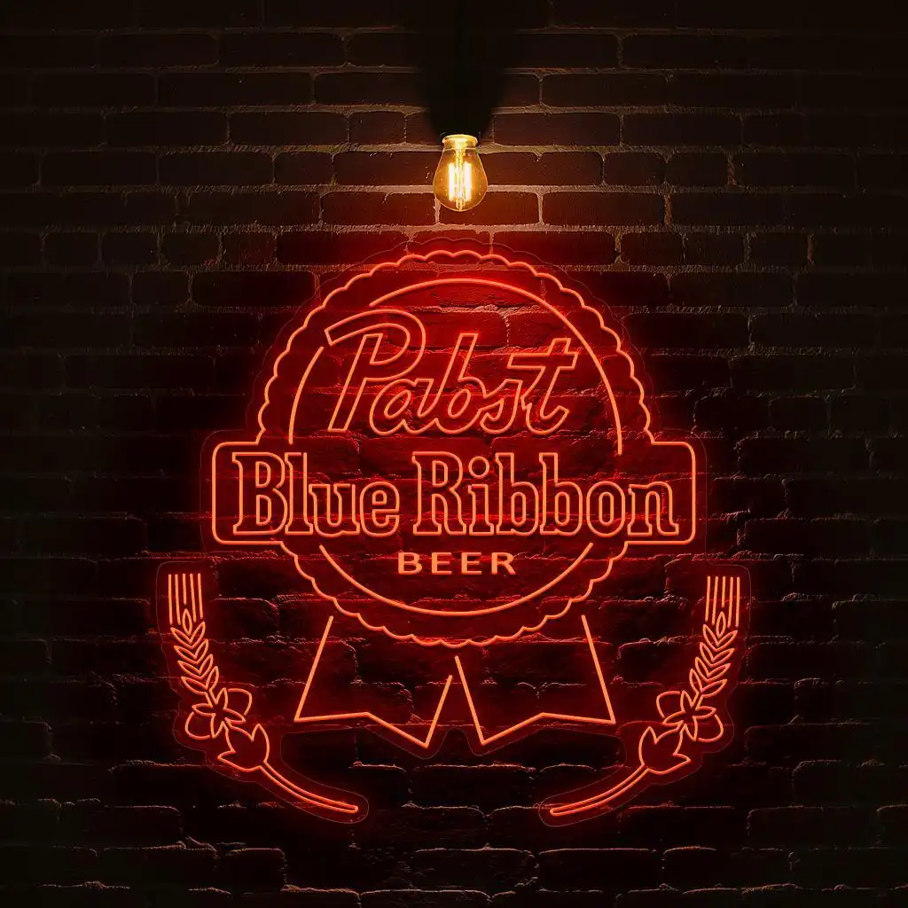 vintage neon pabst blue ribbon beer sign for home bar decor new arrival vintage neon pabst blue ribbon beer sign for home bar decor new arrival