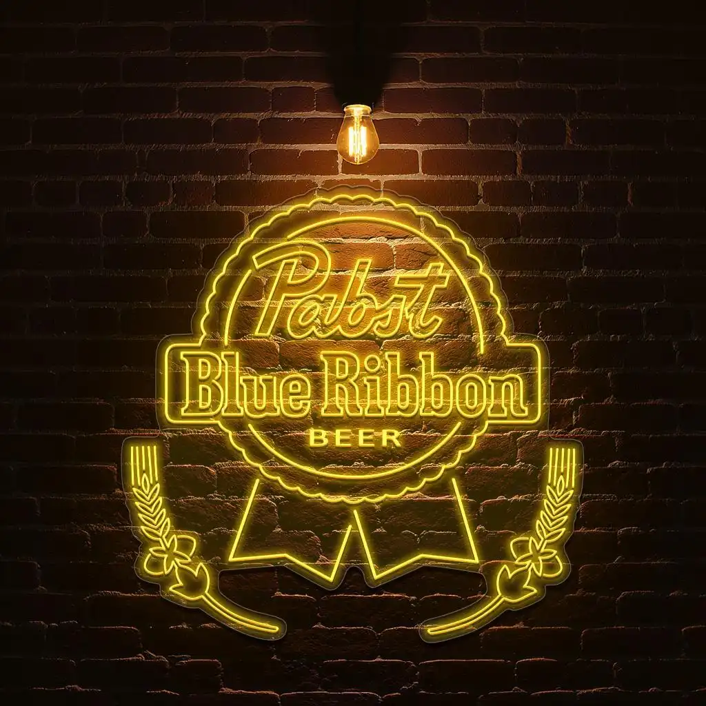 vintage neon pabst blue ribbon beer sign for home bar decor top rated vintage neon pabst blue ribbon beer sign for home bar decor top rated